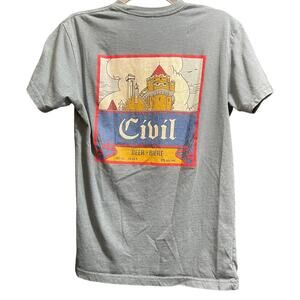 Vintage German Civil Beer T-Shirt - Men's Small - Casual, Summer Germany